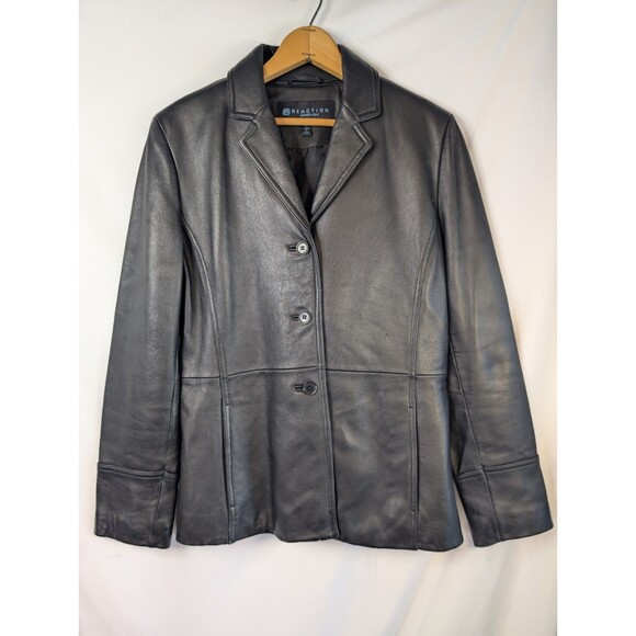 Kenneth Cole Reaction 100%  Leather Jacket. Size Medium - Picture 1 of 14